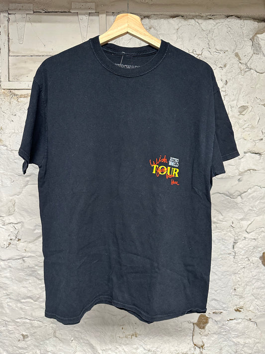 Travis Scott Astro World Tour Black T-Shirt Sz M