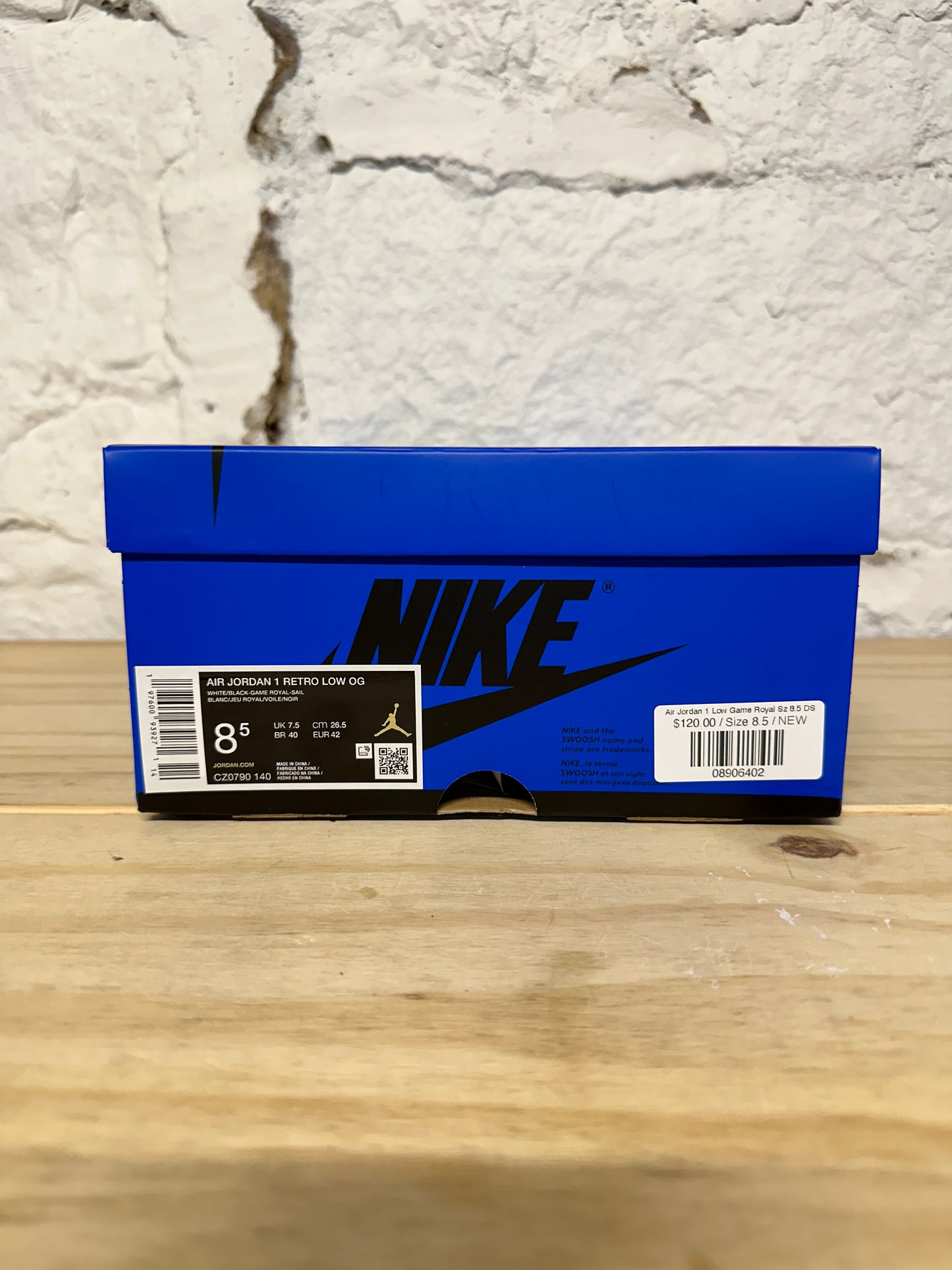 Air Jordan 1 Low Game Royal Sz 8.5 DS