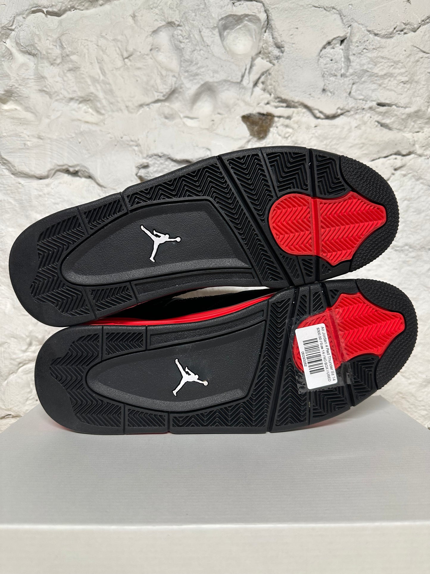 Air Jordan 4 Red Thunder Sz 14