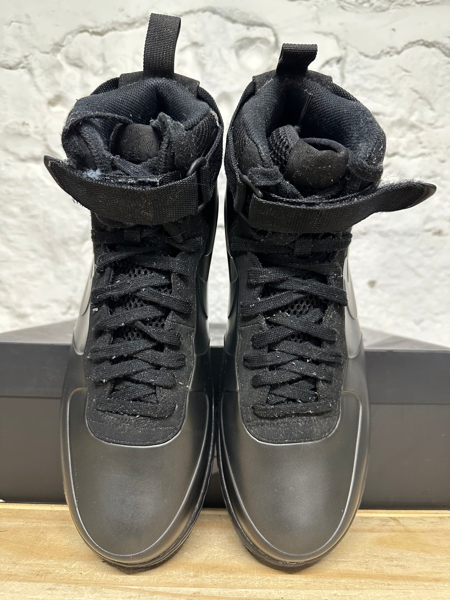 Nike Air Force 1 Foamposite Cup Triple Black Sz 12