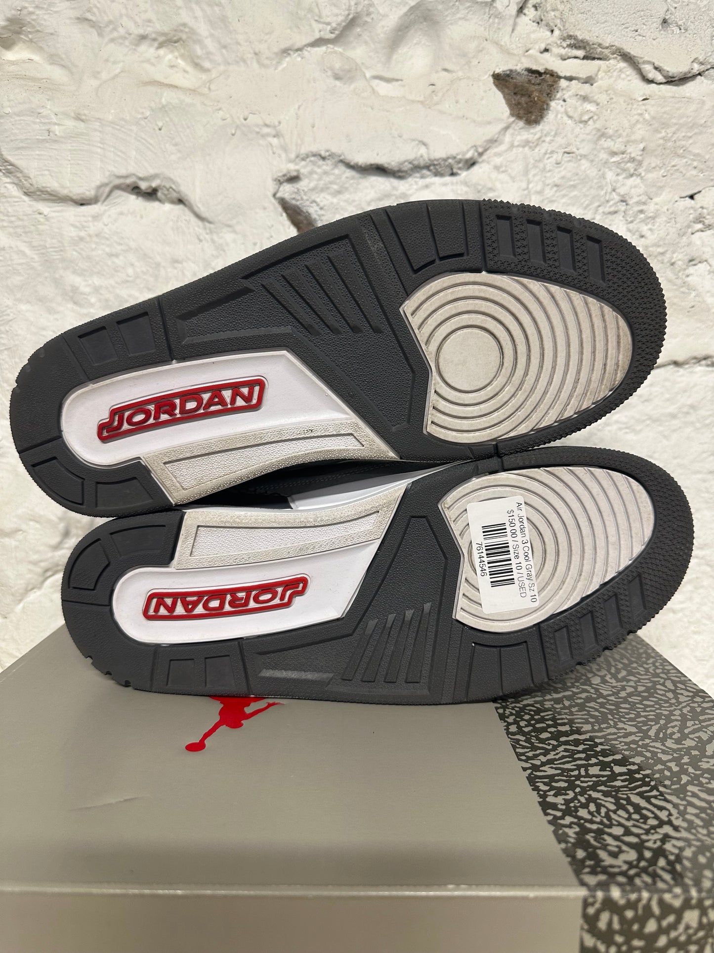 Air Jordan 3 Cool Grey Sz 10