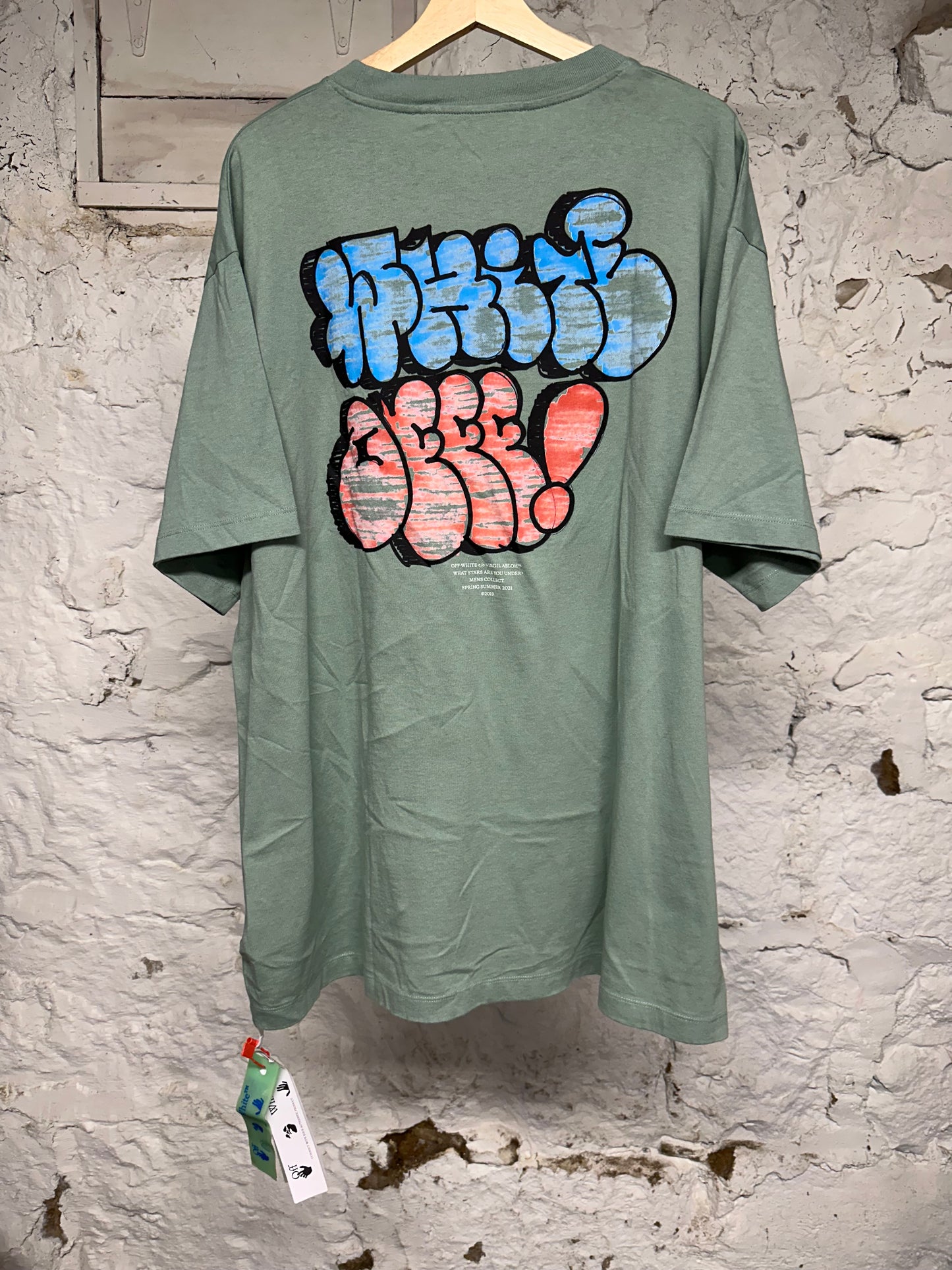 Off-White Graff Jade T-Shirt Sz L