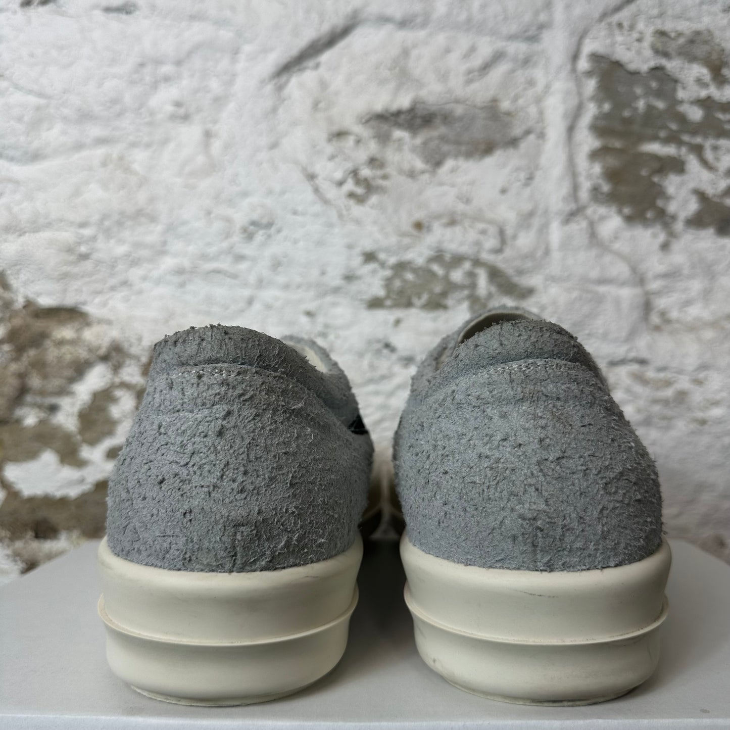 Rick Owens Vintage Gray Suede Milk Sneaker Sz 15 (48) No Box