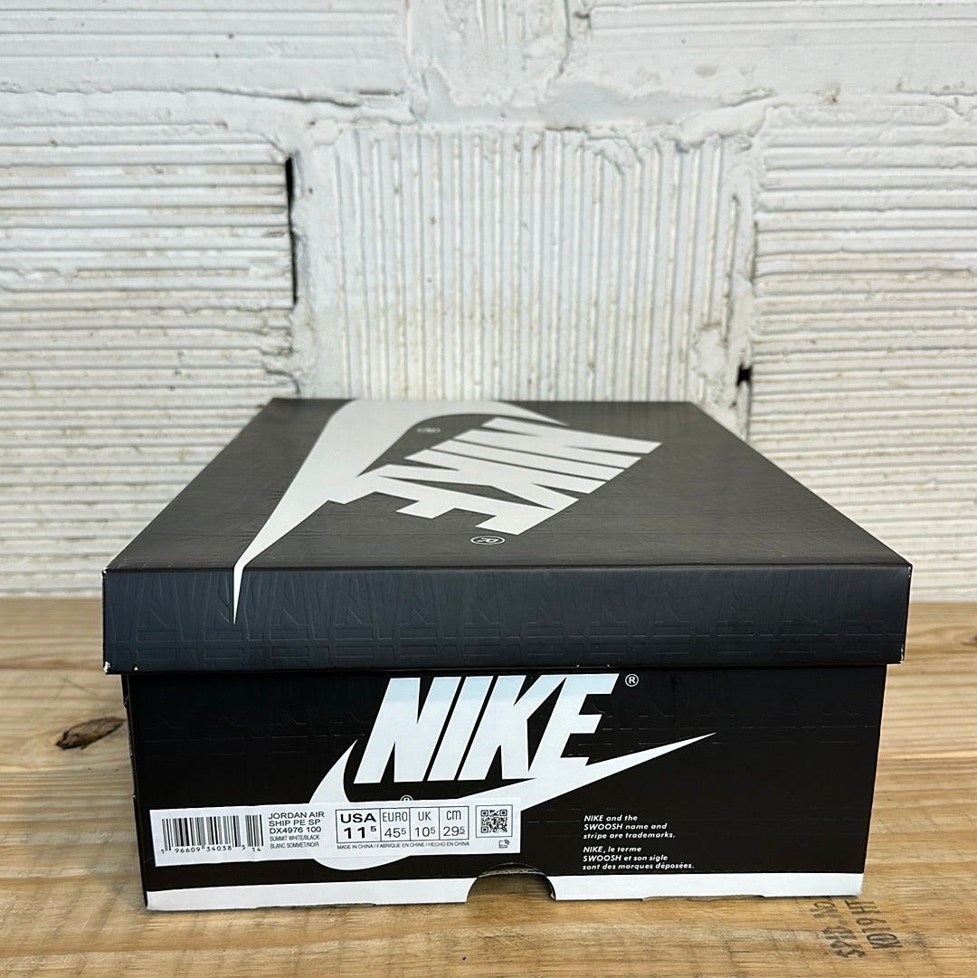 Nike Air Jordan Air Ship A Ma Maniere White Black Sz 11.5 DS