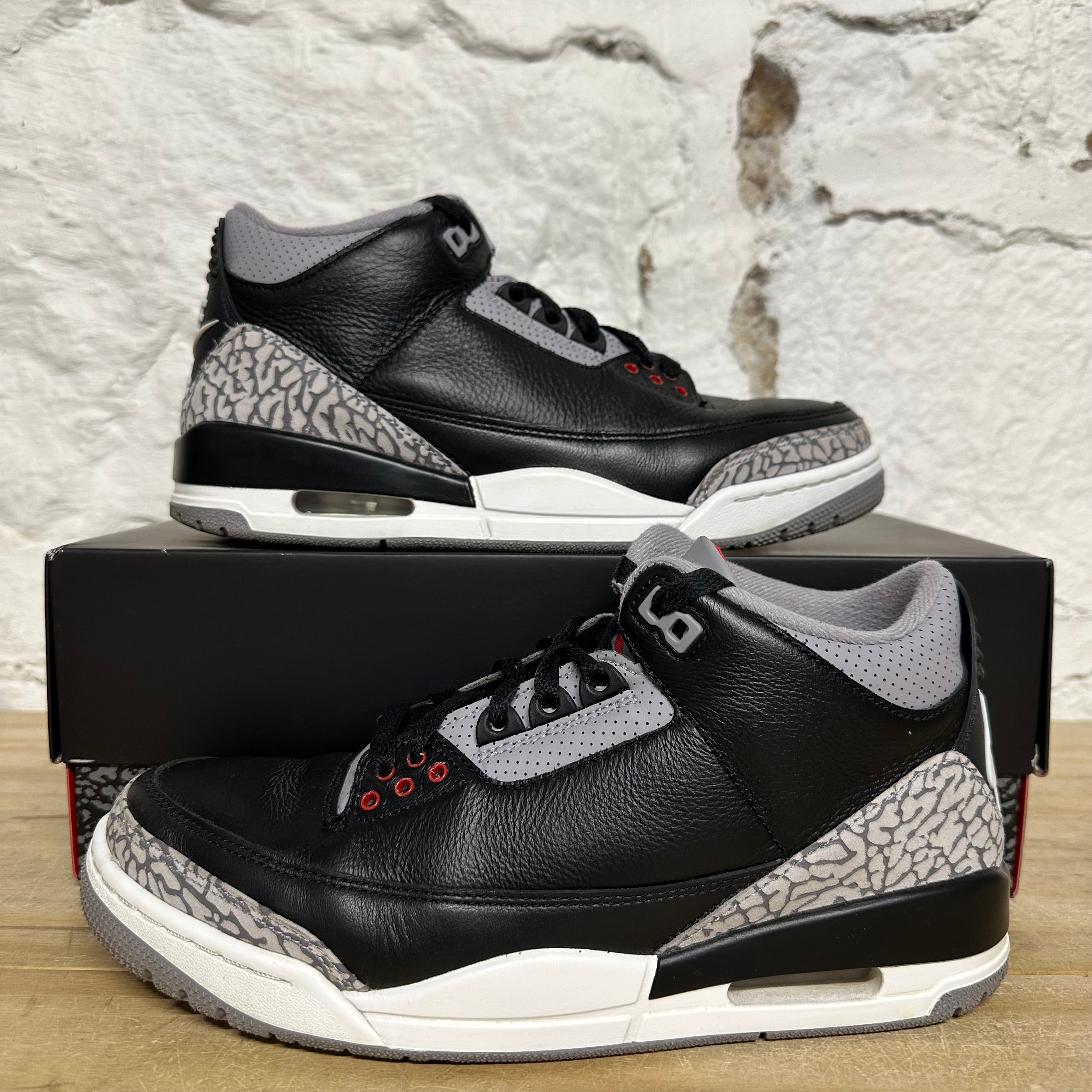 Air Jordan 3 Black Cement Sz 8