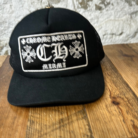 Chrome Hearts Miami Black Trucket Hat