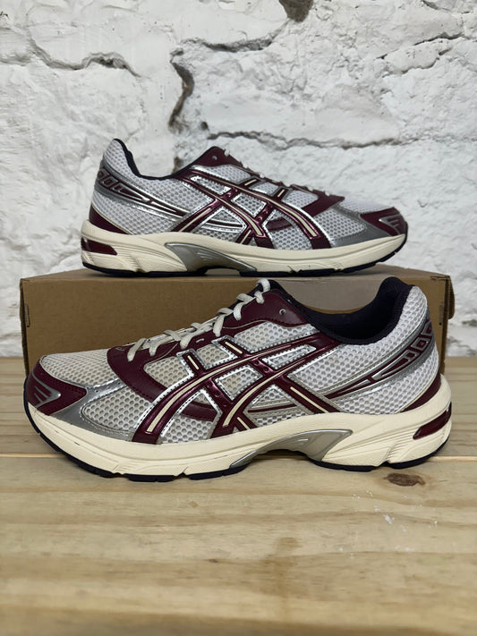 Asics Gel-1130 White Maroon Sz 11.5