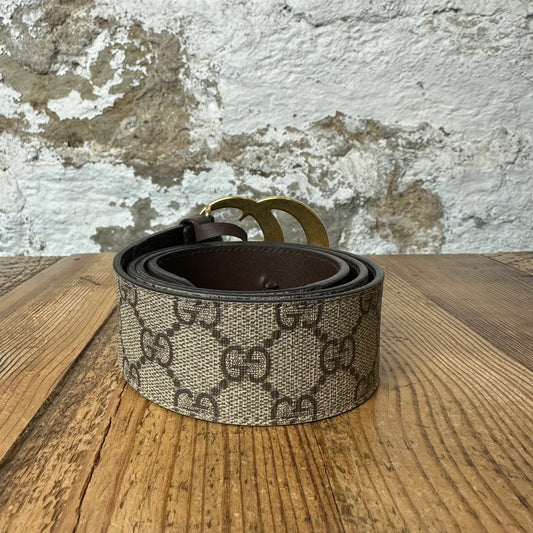 Gucci GG Monogram Tan Belt Sz (85/34)