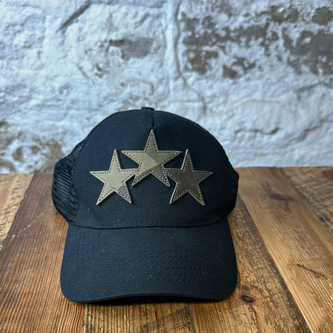 Amiri Camo Star Black Trucker Hat