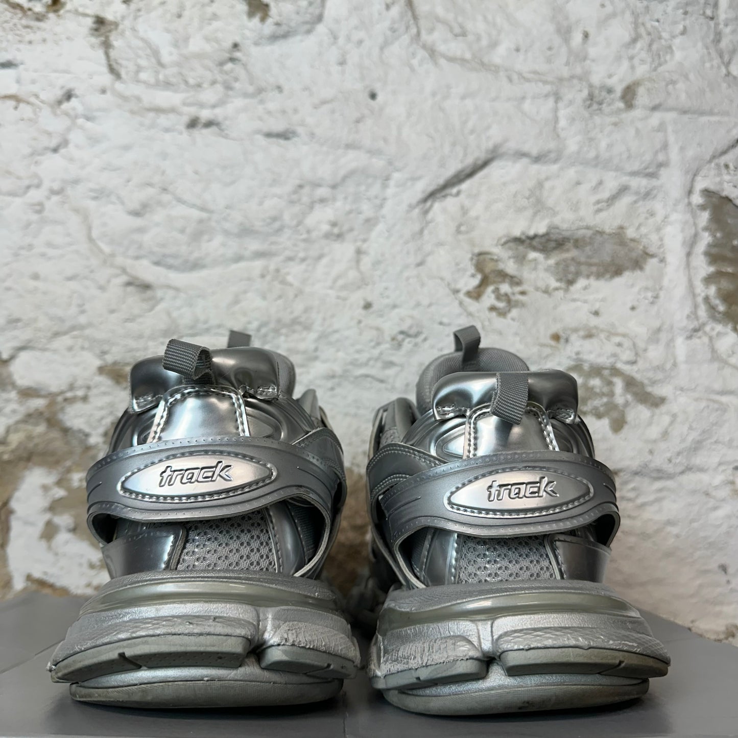 Balenciaga Track Runner Silver Sneaker Sz 11 (44)