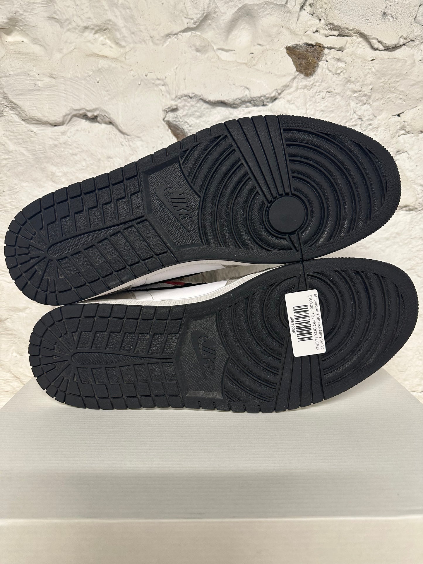 AIr Jordan 1 High Light Smoke Grey Sz 13