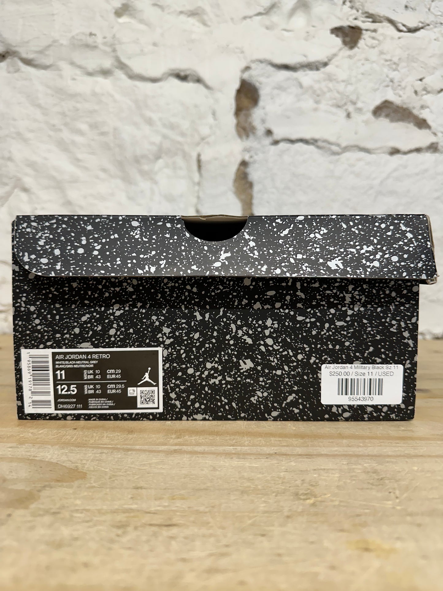 Air Jordan 4 Military Black Sz 11