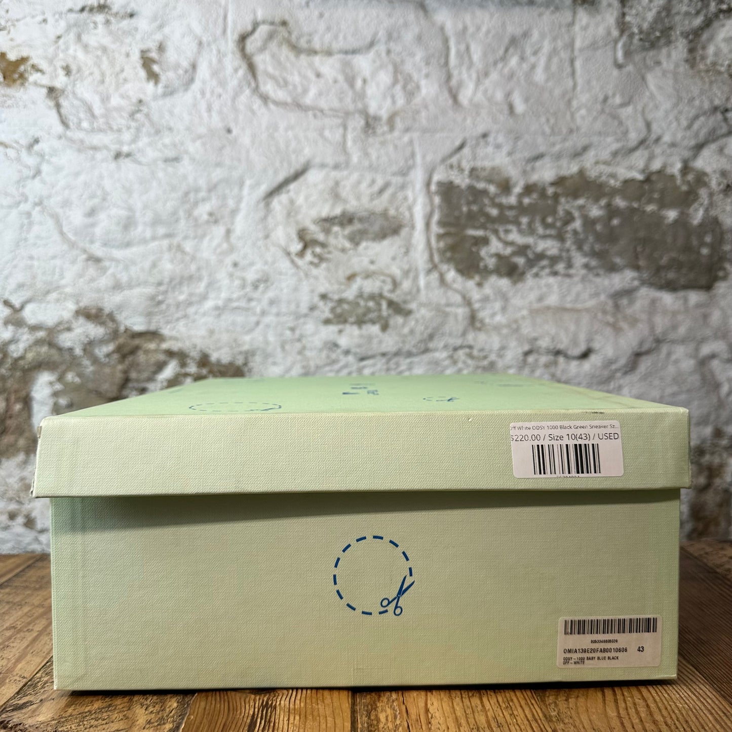 Off-White ODSY 1000 Black Green Sneaker Sz 10 (43)