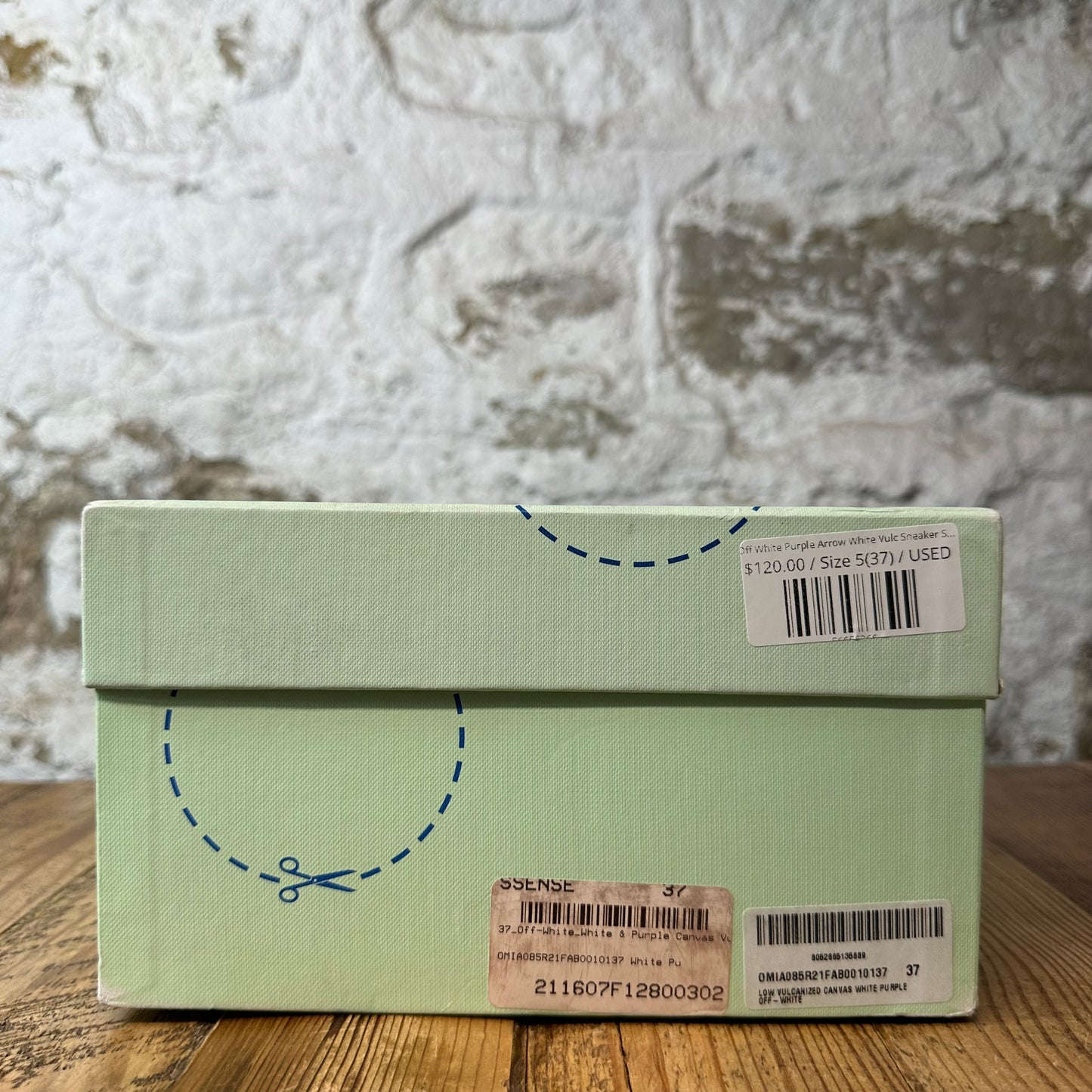 Off-White Purple Arrow White Vulc Sneaker Sz 5 (37)