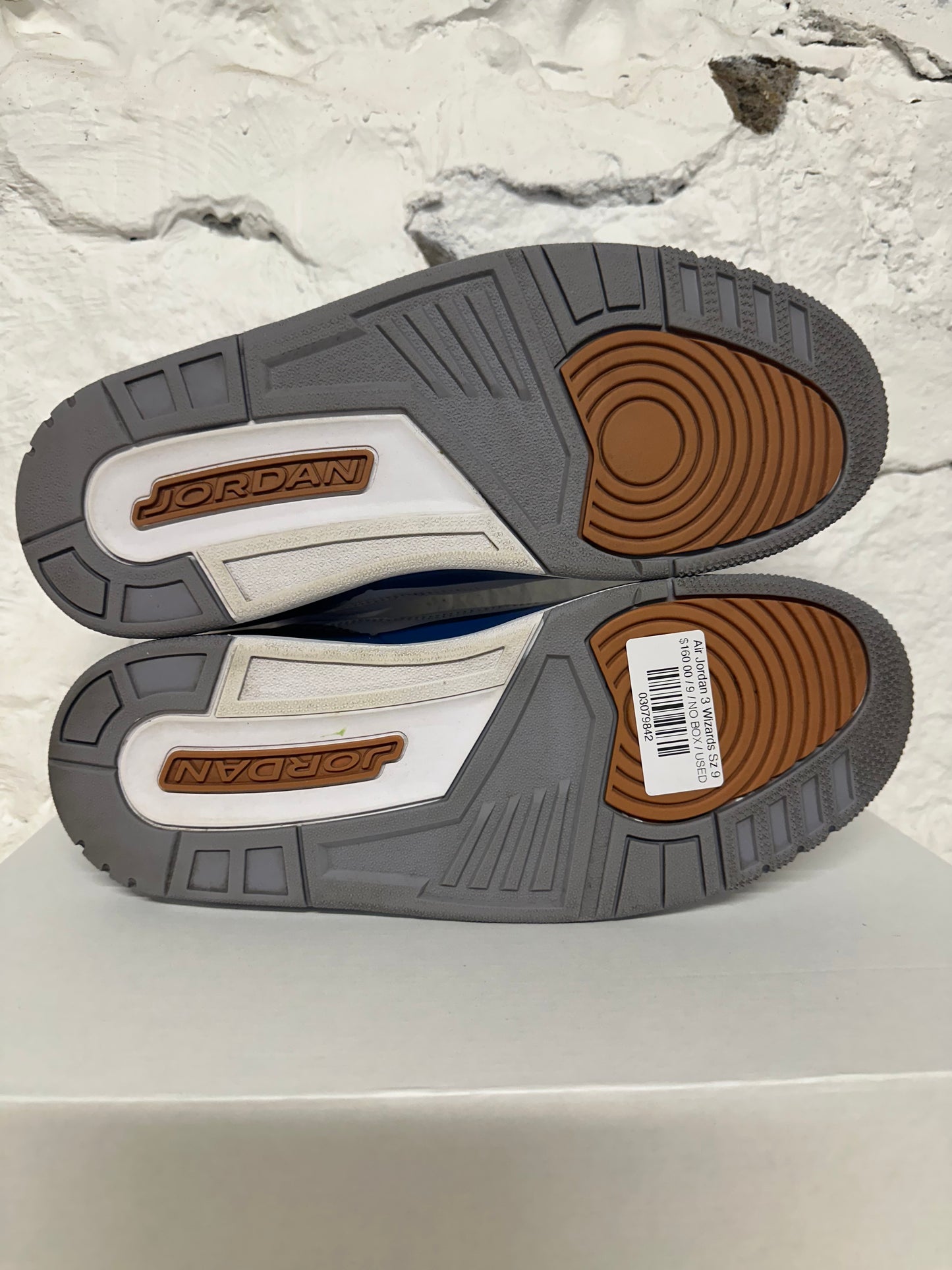 Air Jordan 3 Wizards Sz 9