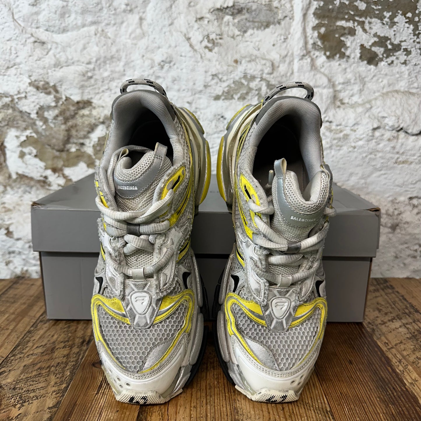 Balenciaga Runner 2.0 Yellow Gray Sneaker Sz 9 (42)
