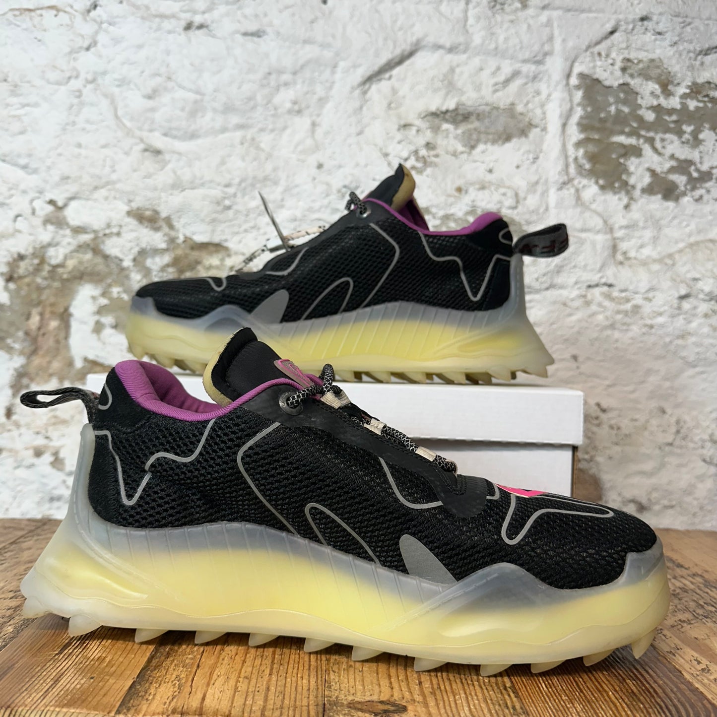 Off-White ODSY 1000 Pink Black Sneaker Sz 13 (46)