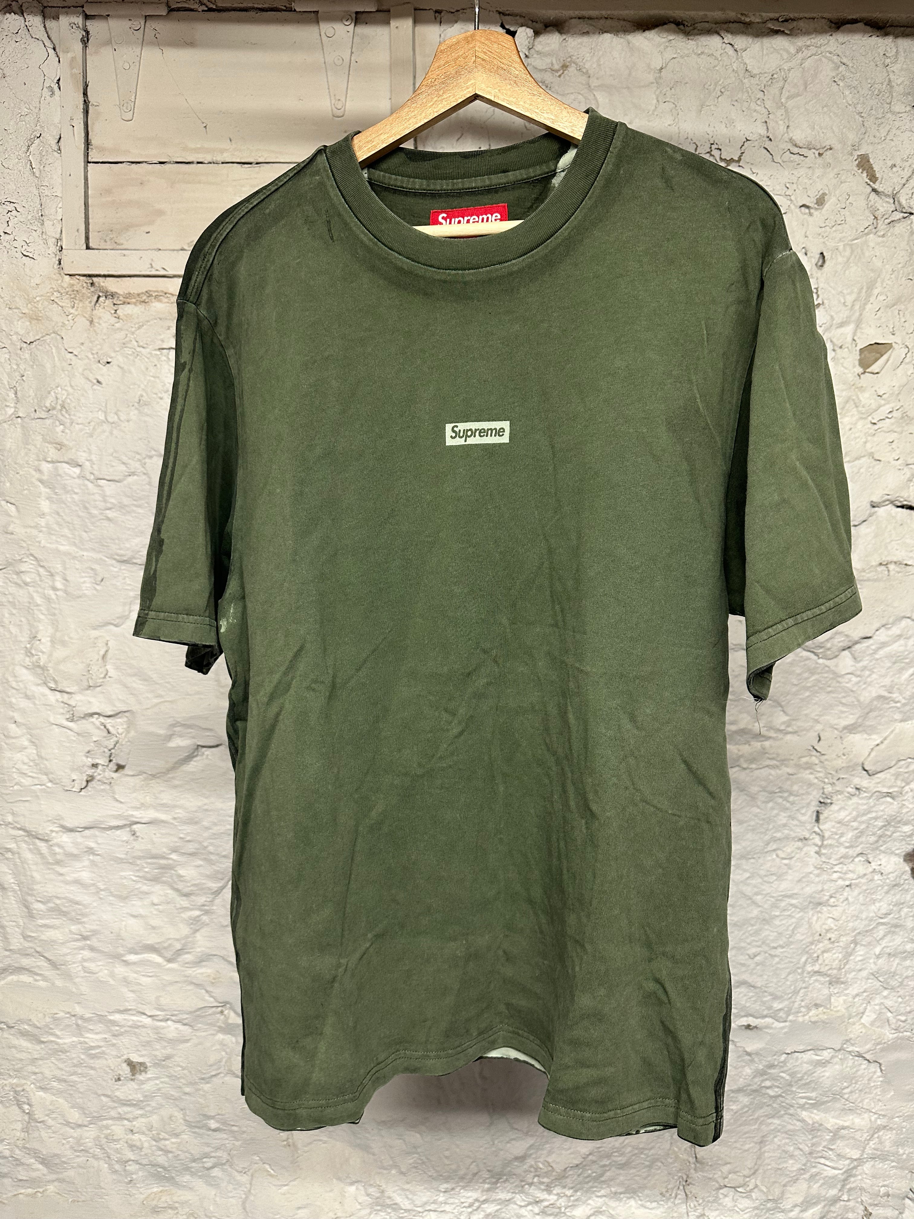 Supreme Faded Green Small Logo T-Shirt Sz M