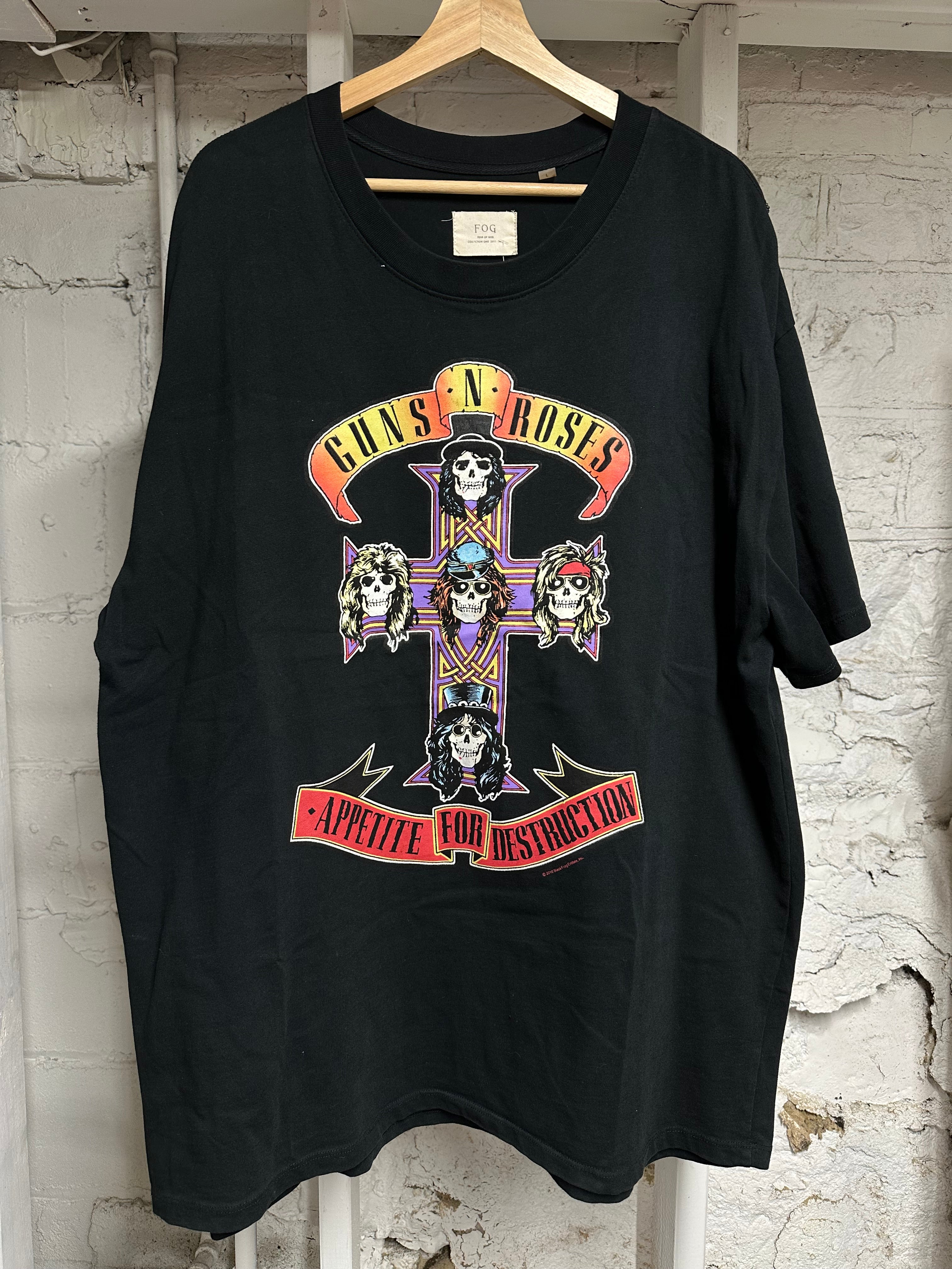 Fear Of God Collection One Guns N Roses T-Shirt Sz L