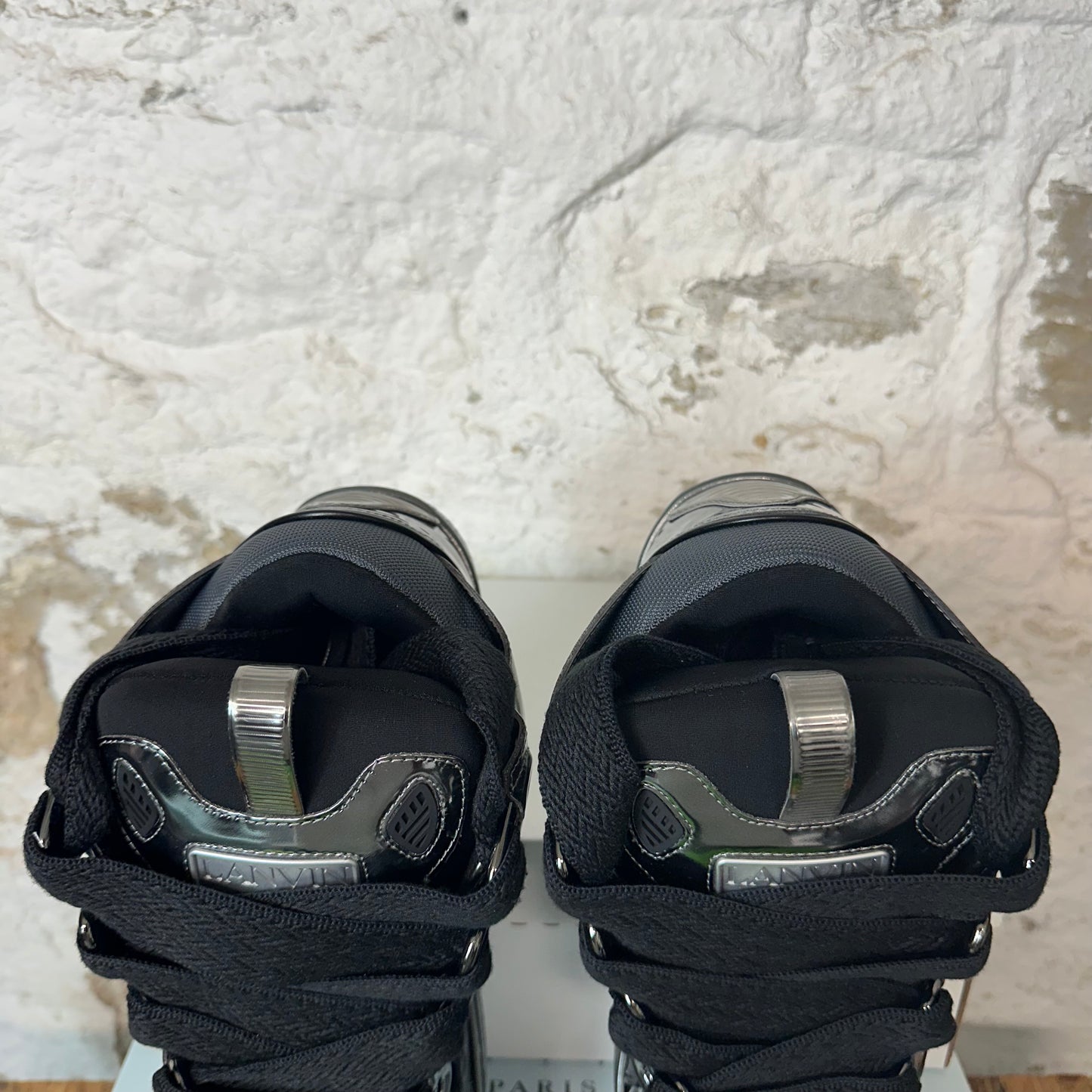 Lanvin Curb Black Metallic Sneaker