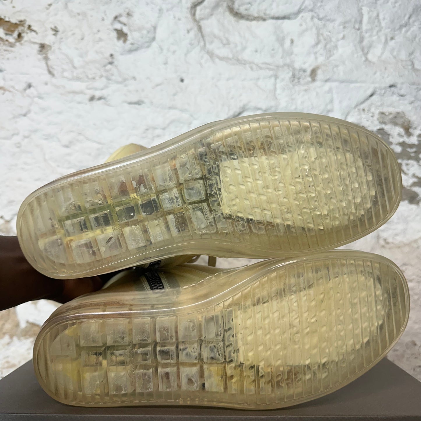 Rick Owens Geobasket Natural Clear Sneaker Sz 10 (43)