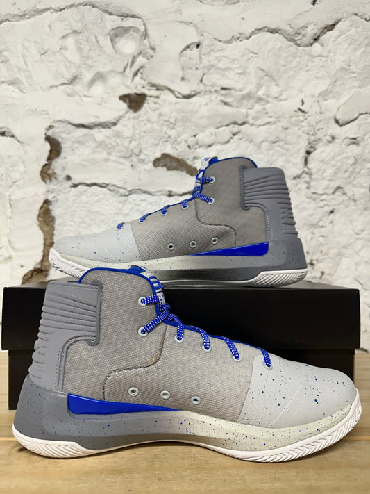 Under Armour Curry 3Zer0 Grey Blue Sz 10 DS