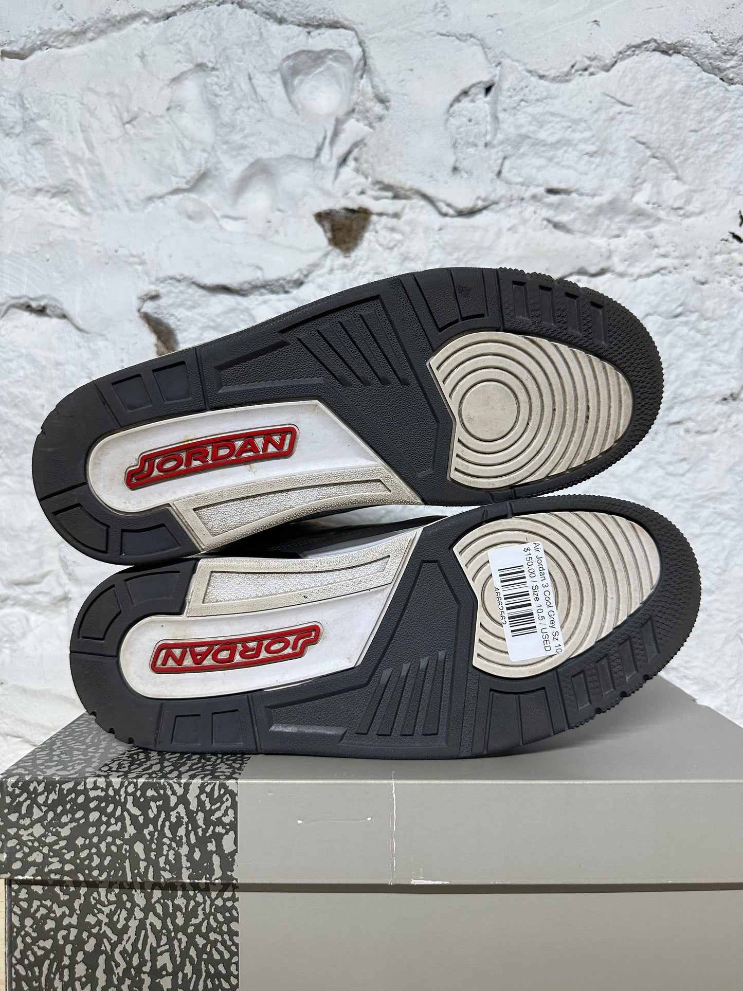 Air Jordan 3 Cool Grey Sz 10