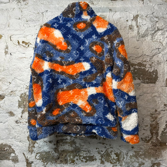 Louis Vuitton Jacquard Camo Fleece Jacket Sz L