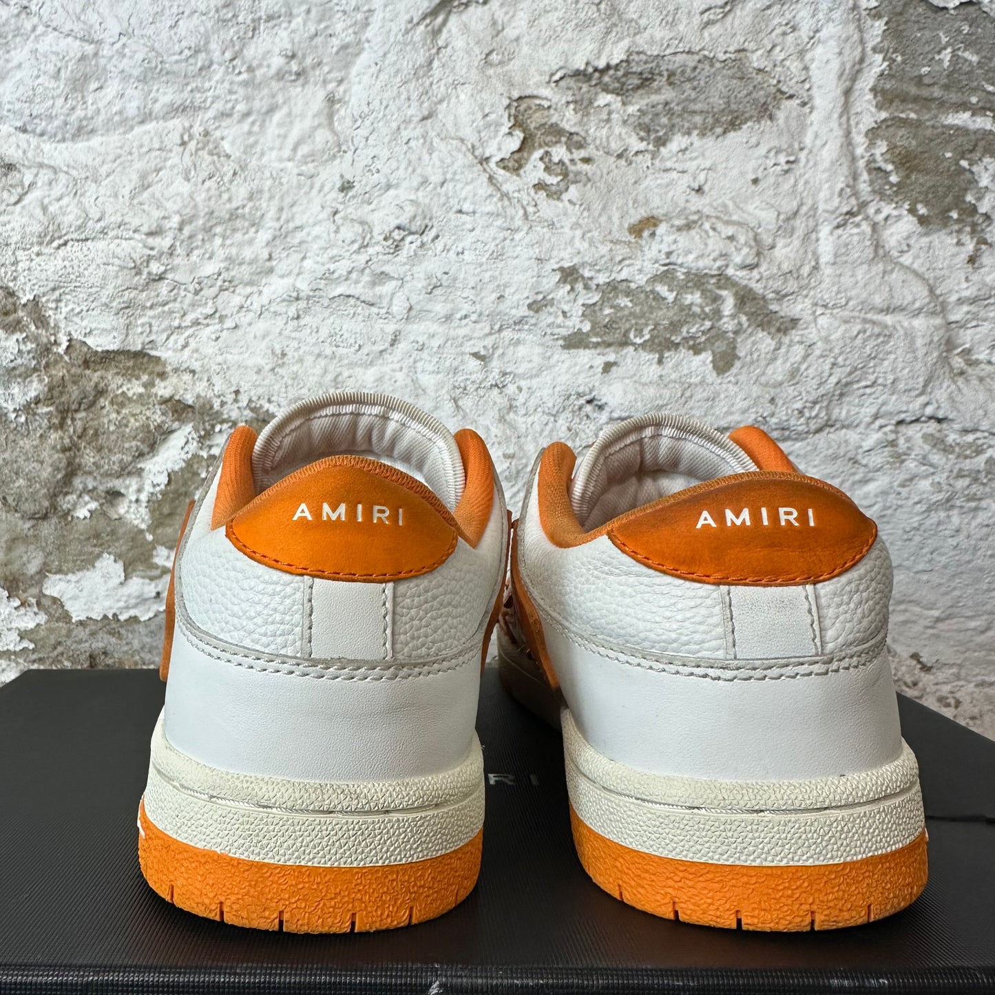 Amiri Orange Skeleton White Cream Sneaker Sz 7 (40)