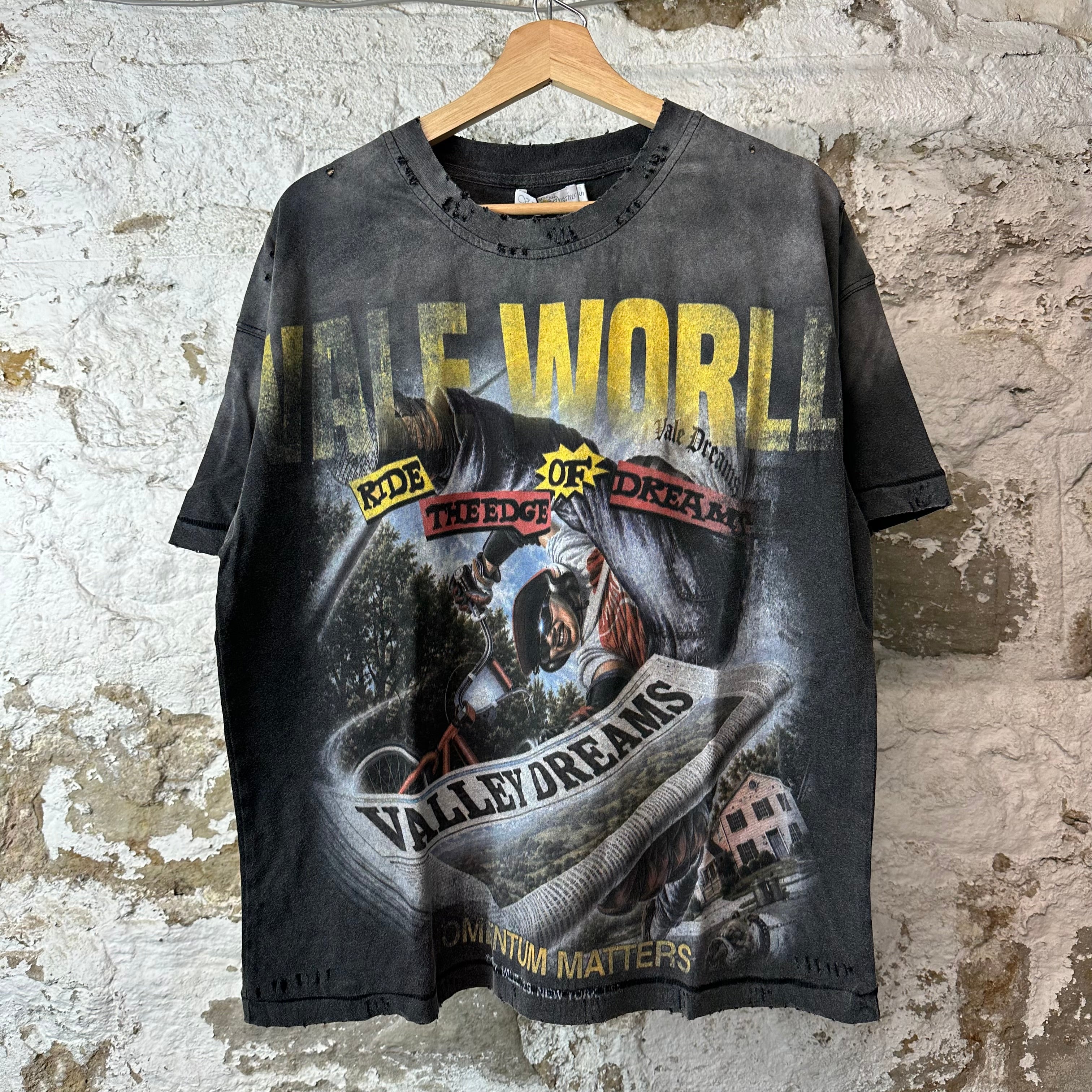Vale Newspaper Black T-Shirt