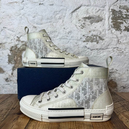 Dior B23 High Cream White Sneaker Sz 8 (41)
