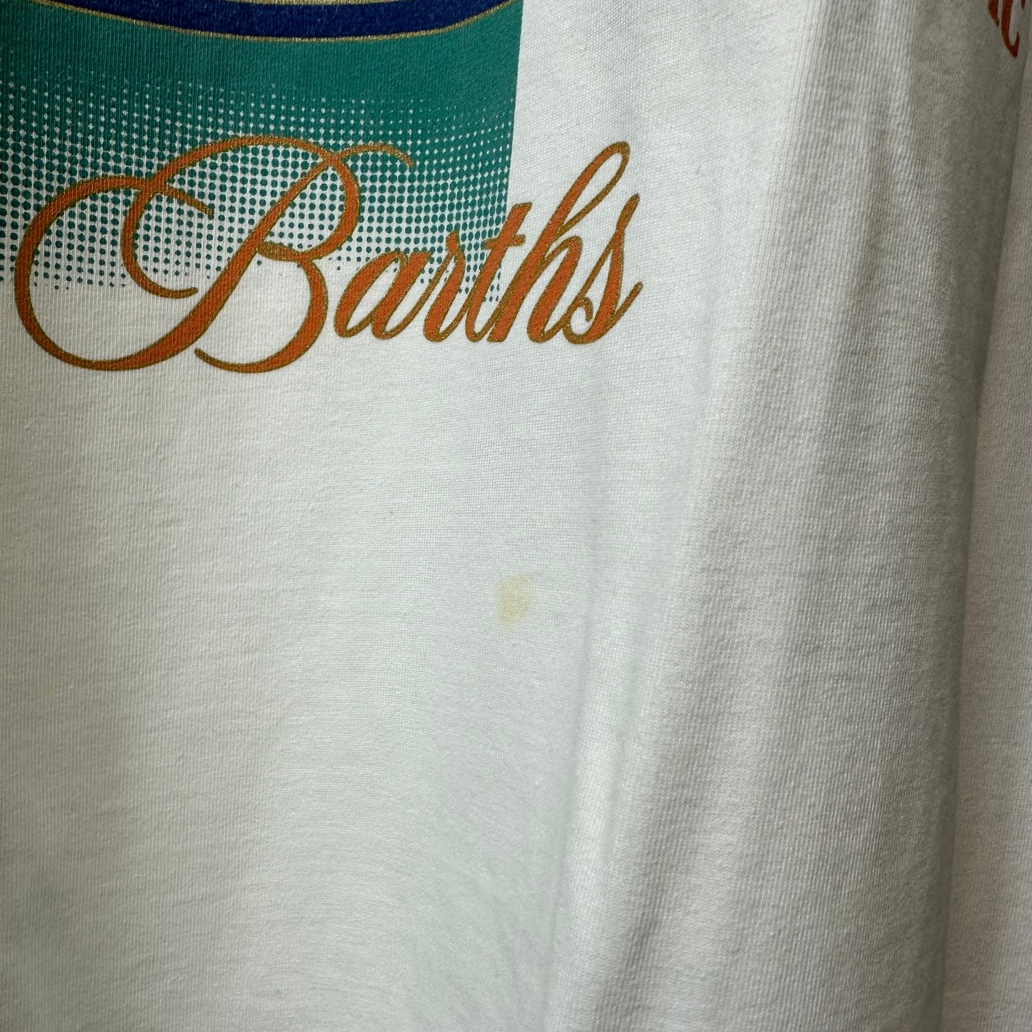 Rhude Destination T-shirt Cream Sz L (Stained)