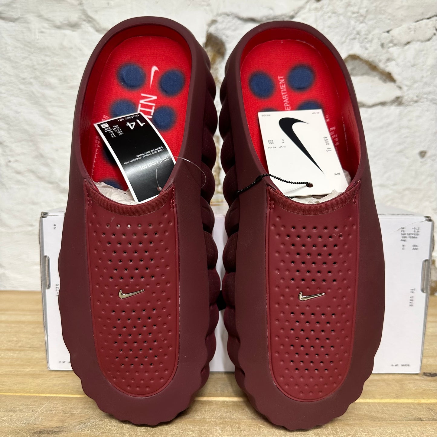Nike Mind 001 Slide University Red Sz 14 DS