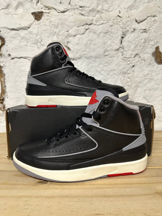 Air Jordan 2 Black Cement Sz 7Y