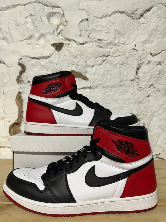 Air Jordan 1 High Black Toe Sz 14