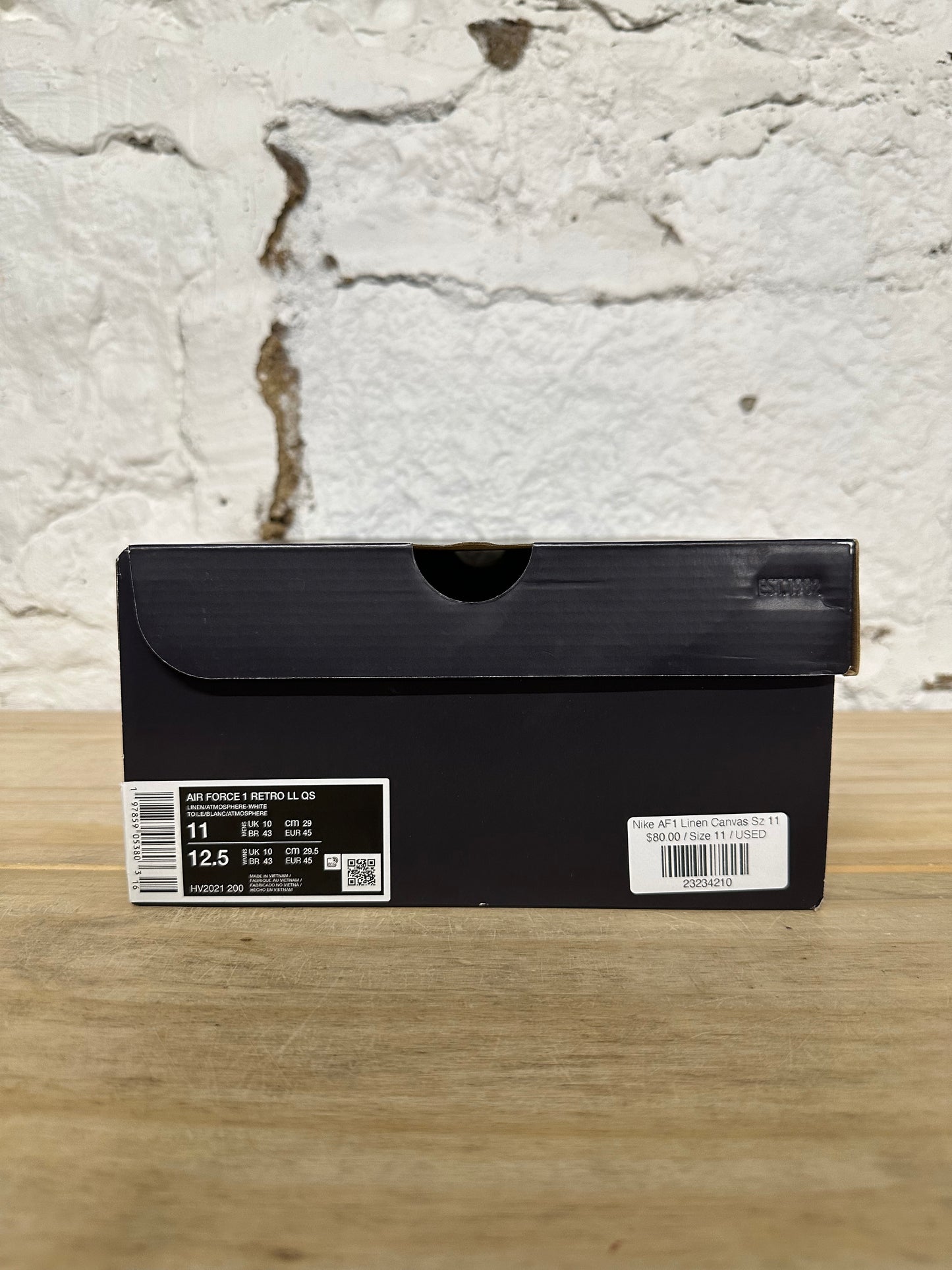 Nike Air Force 1 Low Linen Canvas Sz 11