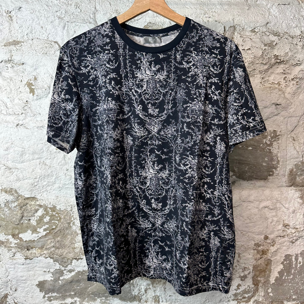 Dior Kim Jones Floral T-shirt Navy Sz L
