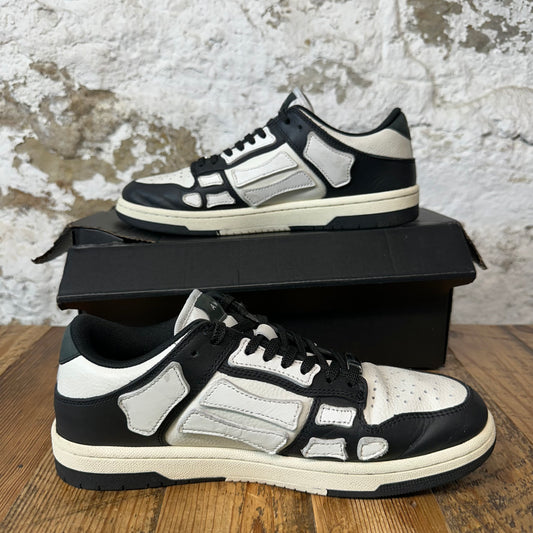 Amiri White Skeleton Black White Sneaker Sz 6.5 (39)