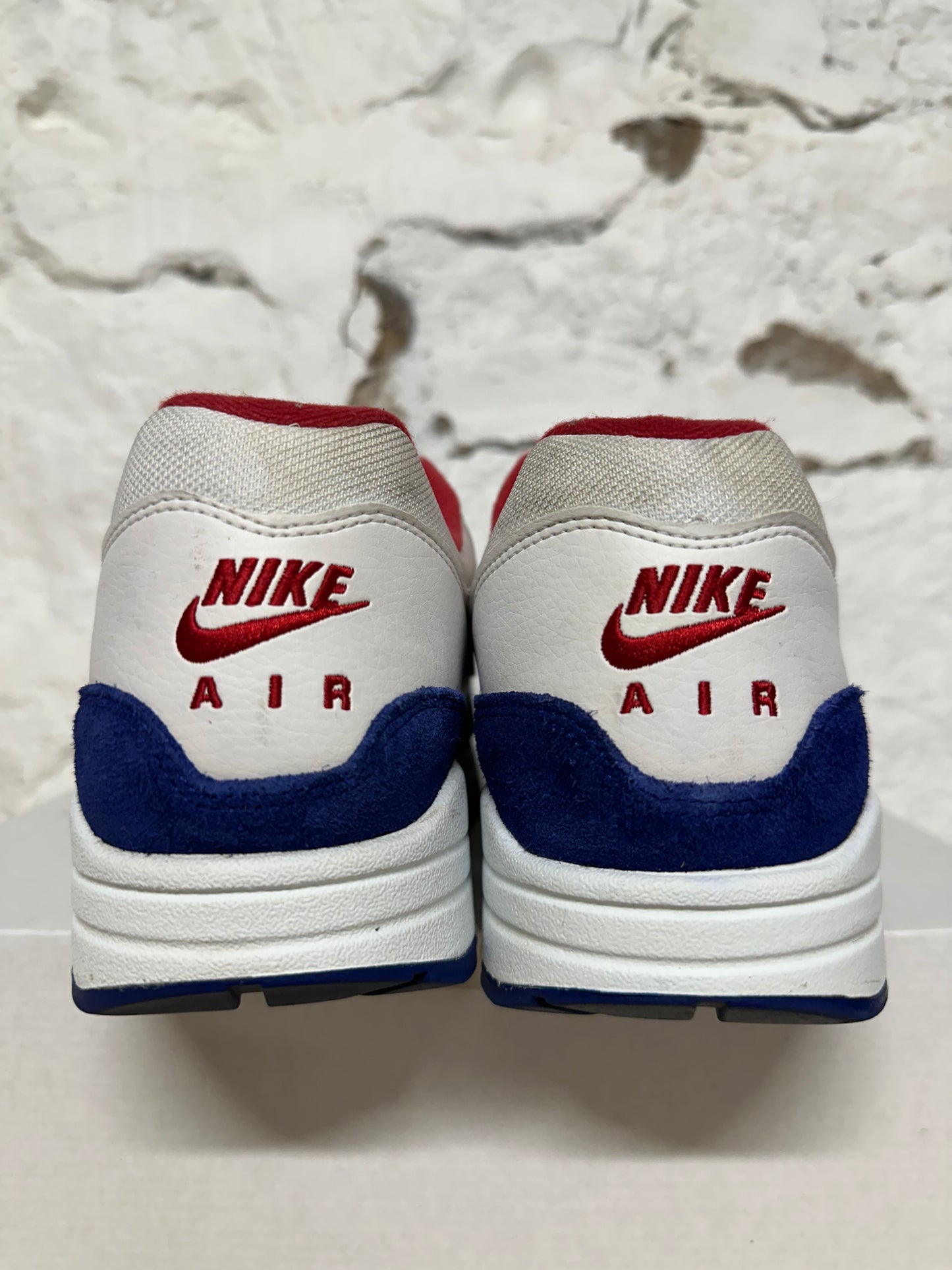 Nike Air Max 1 White Red Blue Sz 13