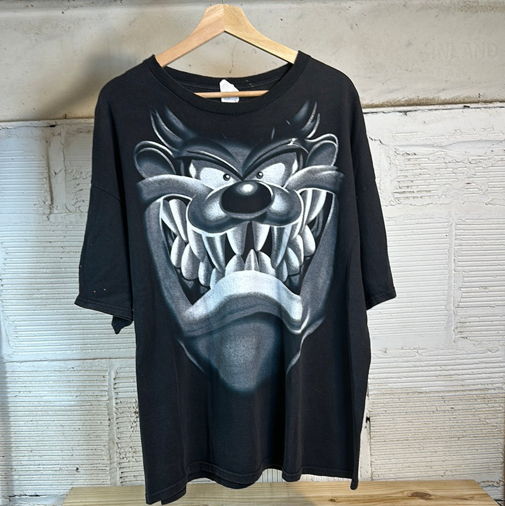 Taz Black Big Logo Tee Sz XXL