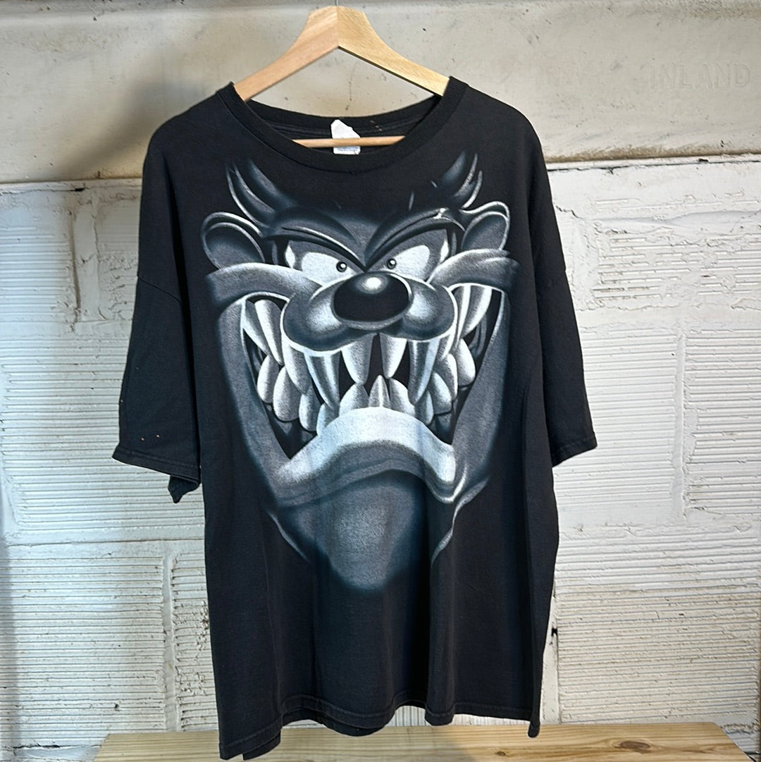 Taz Black Big Logo Tee Sz XXL