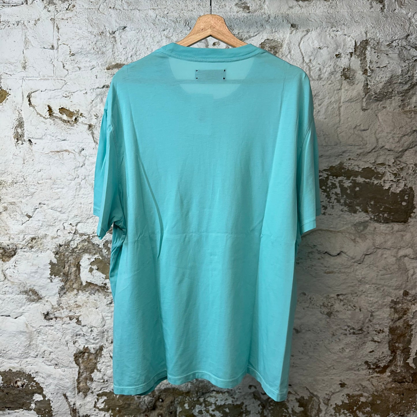 Amiri White Paisley Teal Blue Spell T-shirt Sz XL
