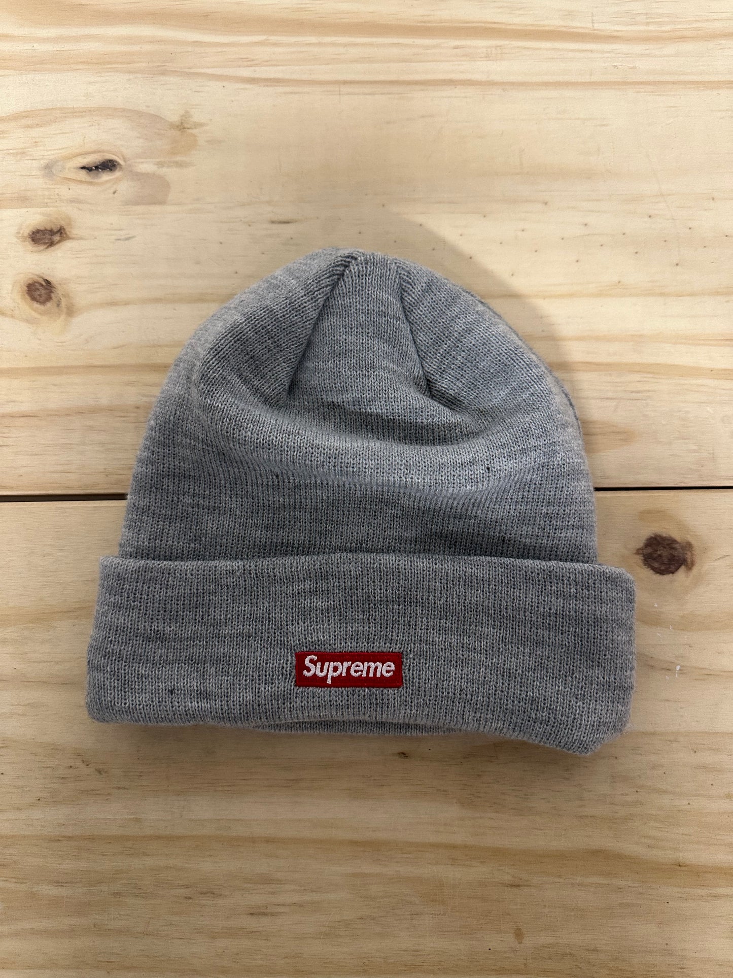 Supreme S Logo Grey Navy Beanie