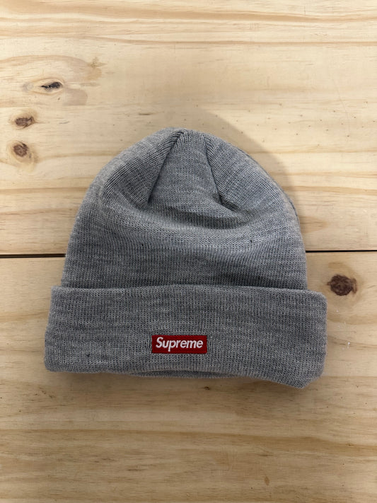 Supreme S Logo Grey Navy Beanie