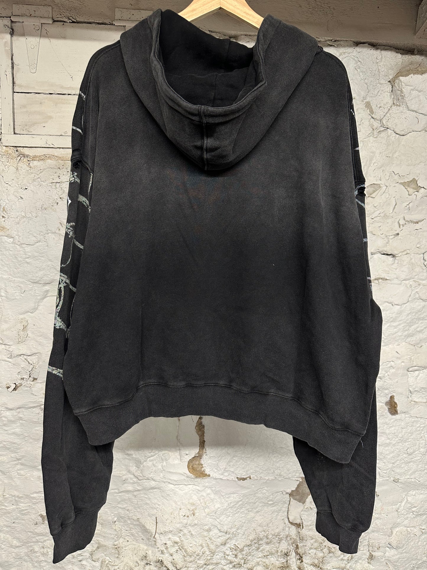 Vale Spider Black Zip Up Hoodie Sz XXL