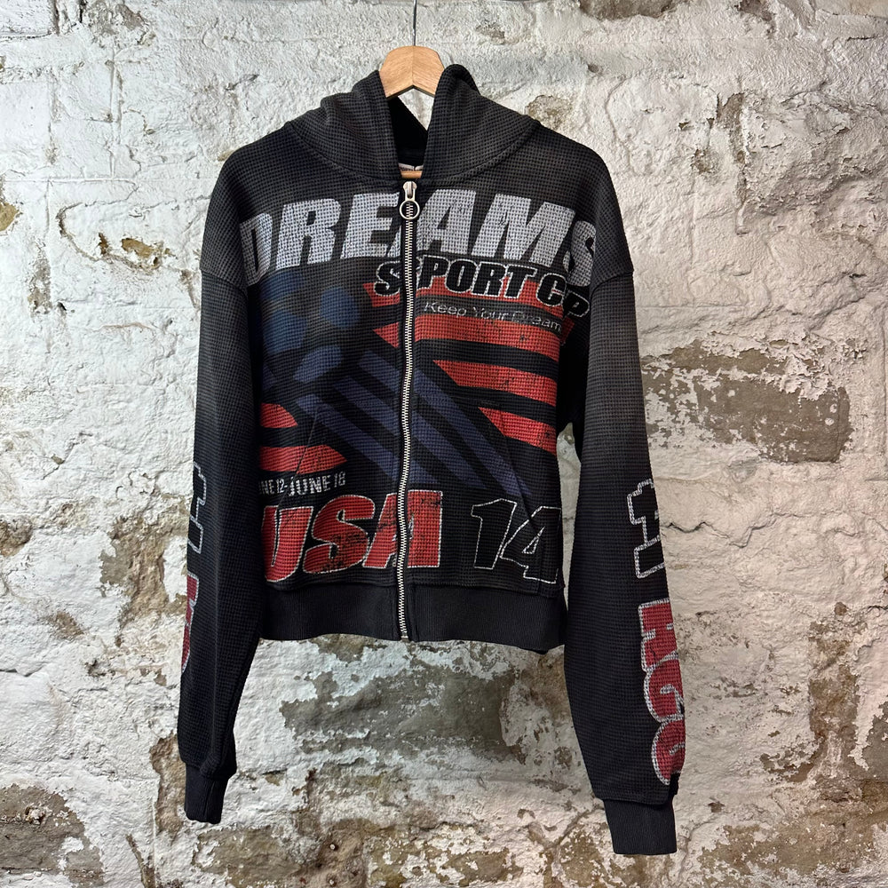 Vale USA14 Thermal Zip Up Black Hoodie