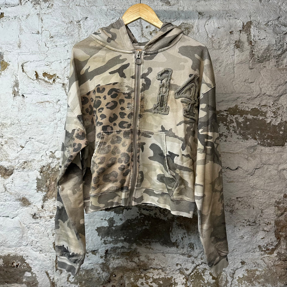 Vale Light Winter Camo Zip Up Hoodie