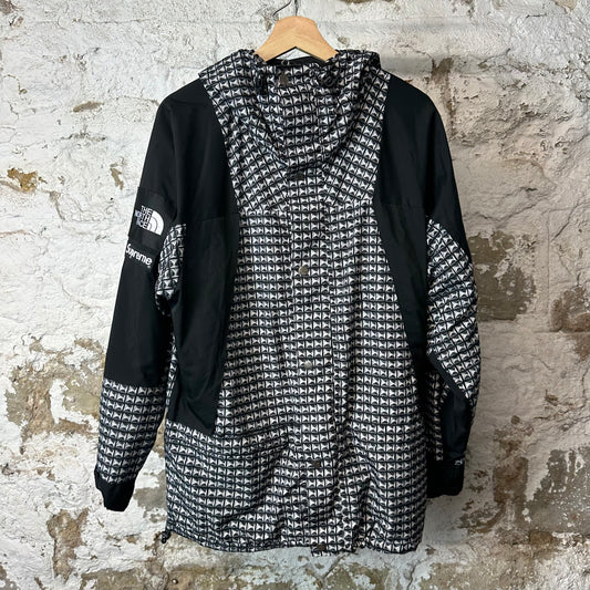 Supreme TNF Diamond Black Grey Jacket Sz S