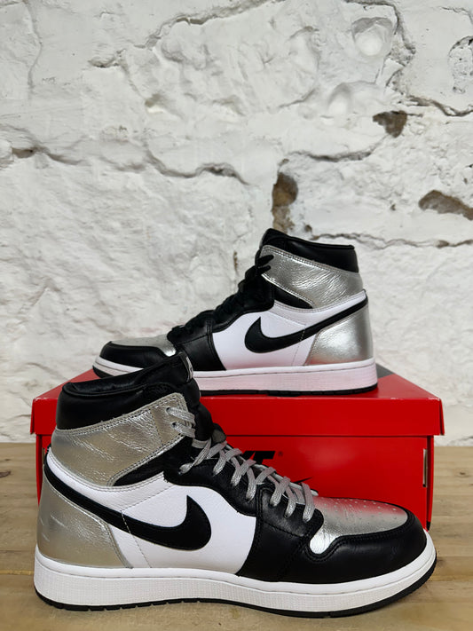 Air Jordan 1 High Silver Toe Sz 9 (10.5W)