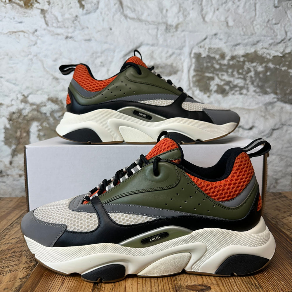 Dior B22 Orange Green White Sneaker Sz 10 (43)